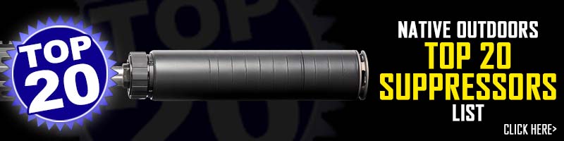 Top 20 Suppressors at Native Outdoors