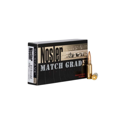 Nosler Match Grade 6.5 Grendel 123gr Custom Competition Hollow Point Boat Tail - 20 Rounds