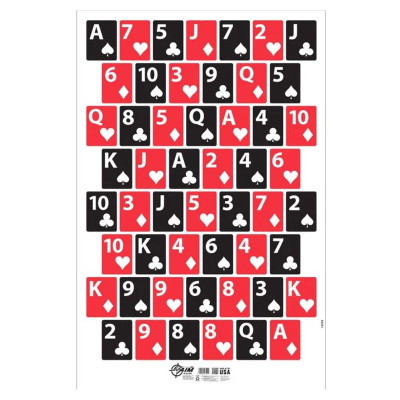 Allen EZ-Aim Deck of Cards Shooting Target and Backer 23in x 35in - 1-Target