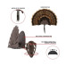 Allen EZ Mount Turkey Fan Display - Brown