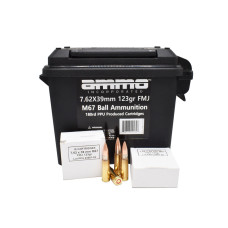 Ammo Incorporated Signature 7.62x39 123gr FMJ with Ammo Can - 180 Rounds