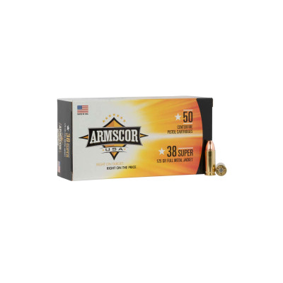 Armscor .38 Super 125gr FMJ - 50 Rounds