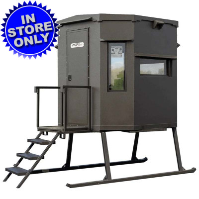 All Seasons Big Chingon 7ft x 7ft Box Blind on 3ft Skids