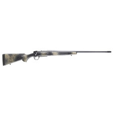 Bergara B-14 Ridge 7mm REM MAG 3+1 24in Threaded Barrel Sniper Grey Cerakote Woodland Camo Stock