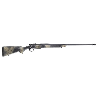 Bergara B-14 Ridge 7mm REM MAG 3+1 24in Threaded Barrel Sniper Grey Cerakote Woodland Camo Stock
