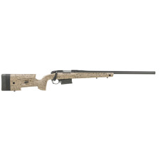 Bergara B14 - HMR Mini Chassis Rifle - .308 WIN 20in 5+1 Threaded Black Cerakote Barrel - Brown Stock
