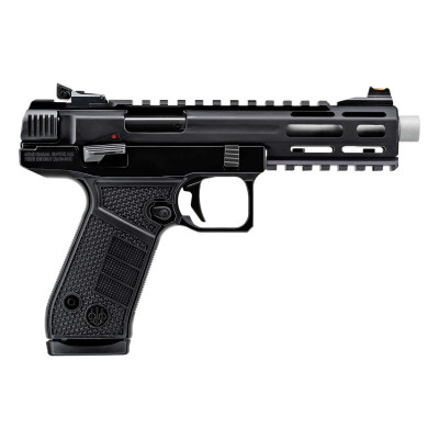 Beretta B Series Jaguar Tac Full Size .22LR 15+1 5.25in Threaded Barrel Beretta B22 Jaguar Tac Metal .22 LR pistol with 5.25 inch threaded barrel and Picatinny rail, black