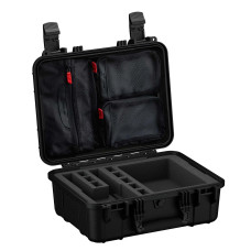 Condition 1 - 2 Gun Pistol Case 16in #179 - Black with Lid Organizer