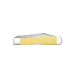 Case Cheetah Cub Lockback with Swing Guard 3.5in - Yellow Case Cheetah Cub 81086 folding pocketknife with yellow synthetic handle, clip point blade, and swing guard