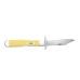 Case Cheetah Cub Lockback with Swing Guard 3.5in - Yellow Case Cheetah Cub 81086 folding pocketknife with yellow synthetic handle, clip point blade, and swing guard