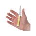 Case Cheetah Cub Lockback with Swing Guard 3.5in - Yellow Case Cheetah Cub 81086 folding pocketknife with yellow synthetic handle, clip point blade, and swing guard