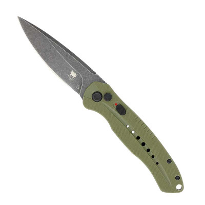 CobraTec Diablo Automatic Folding Knife - OD Green