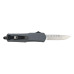CobraTec Small FS-3  2.75in Drop Point Automatic OTF Knife - Grey Aluminum Handle