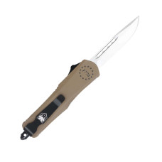 CobraTec Small FS-3  2.75in Drop Point Automatic OTF Knife - We The People - FDE