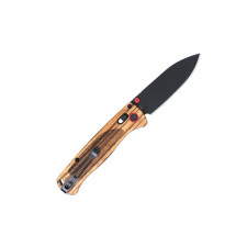 CobraTec Zebrawood Bar Lock Automatic Knife - Black Drop Point CobraTec Zebrawood Bar Lock Automatic Knife - Black Drop Point