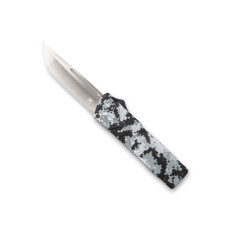 CobraTec Lightweight OTF Tanto Blade Automatic Knife - Winter Digi Camo