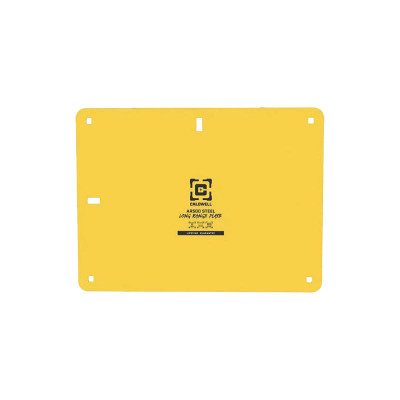 Caldwell AR500 Steel Hanging Target 3/8in Long Range Plate - Yellow