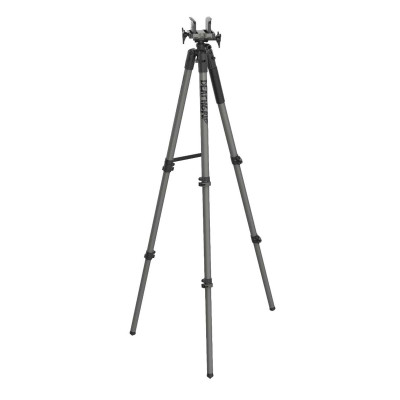 Bog-Pod DeathGrip Shooting Tripod Aluminum - Gunmetal Grey