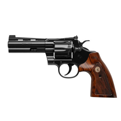 Colt BOA 4.25 inch .357 Magnum blued revolver with Santos rosewood grips and vent rib barrel Colt BOA 4.25 inch .357 Magnum blued revolver with Santos rosewood grips and vent rib barrel