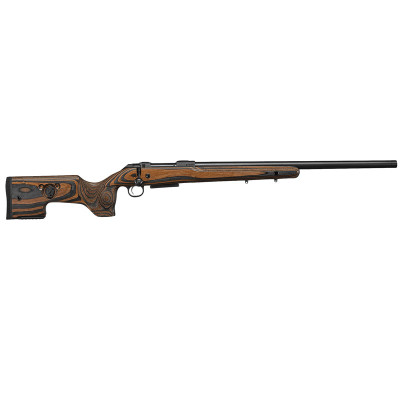 CZ 600 Range 6mm Creedmoor 5+1 24in Barrel Adj Cheek Rest - Brown/Gray Laminate