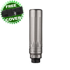 Dead Air Nomad-TI  XC 30 cal Suppressor 5/8-24 Xeno Mount - Silver Titanium 