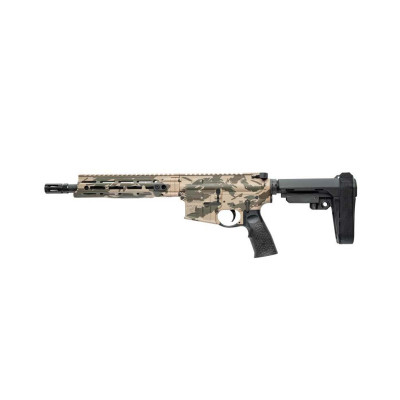 Daniel Defense Limited Edition DDM4 V7 Pistol 5.56 NATO 10.3in - Rhodesian Camo Daniel Defense DDM4 V7P 5.56 NATO AR pistol with 10.3 inch barrel, M-LOK handguard and SBA3 brace, Rhodesian camo