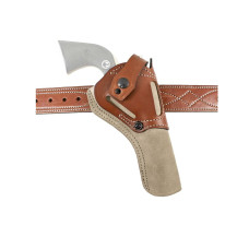 Desantis Gunhide Wild Hog Cowboy Belt Holster Tan Leather - Ruger Wrangler