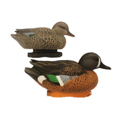 ECM Legacy Blue Wing Teal Decoys - 6-Pack - 3 Drakes, 3 Hens