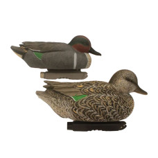 ECM Legacy Green Wing Teal Decoys - 6-Pack - 3 Drakes, 3 Hens