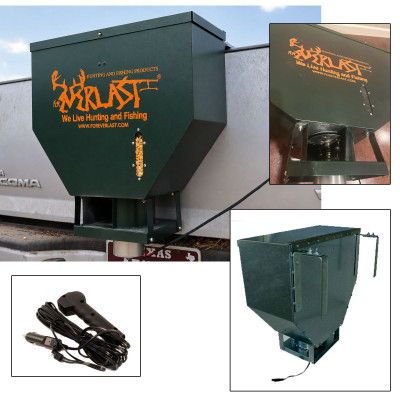 ForEverlast Gen 2 Tailgate Feeder — 50lb ForEverlast Gen 2 50lb tailgate feeder with NoWaste spinner plate for ATV and truck