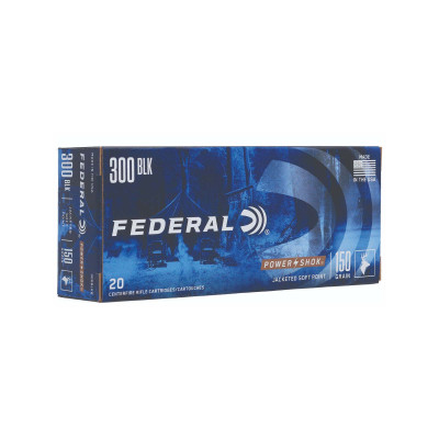 Federal Power-Shok .300 BLK 150gr Jacketed Soft Point - 20 Rounds