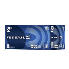 Federal 729 Range Pack 22LR 40 GR Lead Round Nose - 800 Round Box