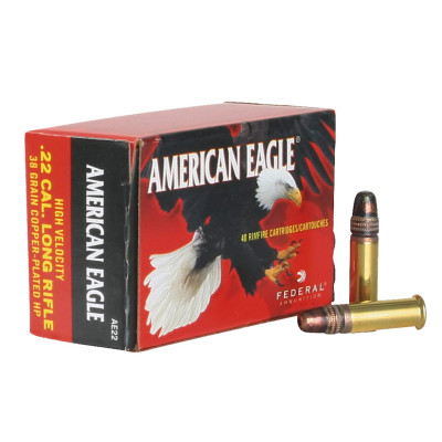 Federal .22LR Copper Hollow Point 38gr Brick - 400 Rounds