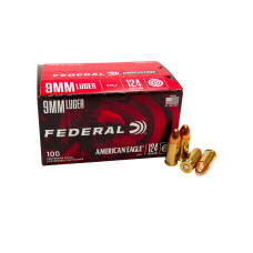 American Eagle 9mm Luger 124gr FMJ - 100 Rounds