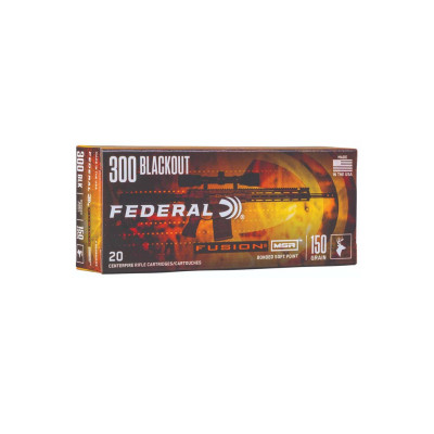 Federal Fusion MSR Rifle .300 BLK.150gr Fusion Soft Point - 20 Rounds