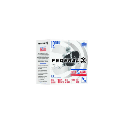 Federal Field & Range 12Ga 2 3/4in 12Ga. 1oz  #7.5 Shotgun Shells - 25 Rounds