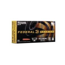 Federal Gold Medal .224 Valkyrie 80.5gr Berger Boat Tail Target - 20 Rounds
