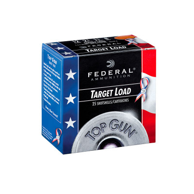 Federal Top Gun Special Edition Red-White-Blue Target Loads - 12ga 2.75in #8 Shot 1 1/8oz - 25 Rounds