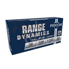 Fiocchi 38SA .38 Super FMJ 129 GR - 50 per Box