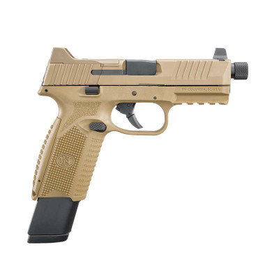 FN 509 Tactical NMS 9mm 4.5in Barrel 17+1 - 24+1 Flat Dark Earth Interchangeable Backstrap Grip