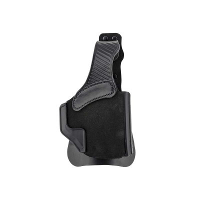 GALCO Wraith 2.0 OWB Black Leather Paddle Holster - Glock 43x Hellcat Taurus GX4 - Right Hand