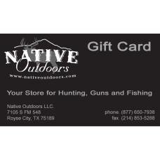 Native Outdoors Gift Certificate