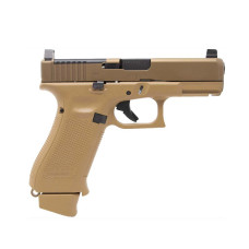 Glock G19X MOS 9mm Luger 4.02in Barrel 19+1 Suppressor Height Sights - Coyote Brown 