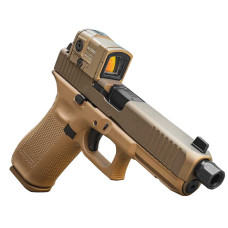 Glock G17 Gen 5 9mm 4.49in 17+1 Threaded Barrel Aimpoint ACRO Red Dot - FDE