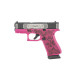 Glock G43X MOS Sub-Compact 9mm 3.4in 15+1 Rose Engraved - Shark Coast Custom