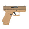 Glock G43X MOS Sub-Compact 9mm 3.4in 15+1 DEBO Bronze / FDE 