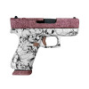 Glock G43X MOS Sub-Compact 9mm 3.4in 15+1 Pixie Glitter White Paisley