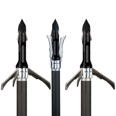 Grim Reaper Blackout Crossbow Broadheads with Practice Broadhead - 3 Pack