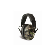 Walkers Pro Low Profile Folding Passive Earmuff - Mossy Oak Camo