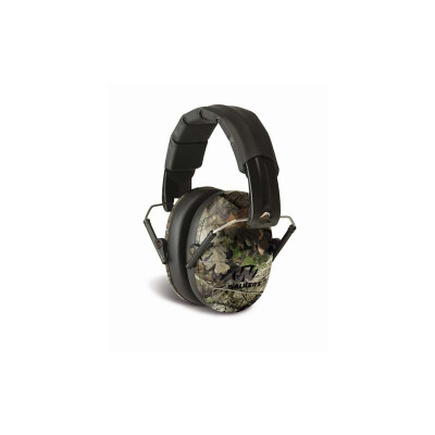 Walkers Pro Low Profile Folding Passive Earmuff - Mossy Oak Camo